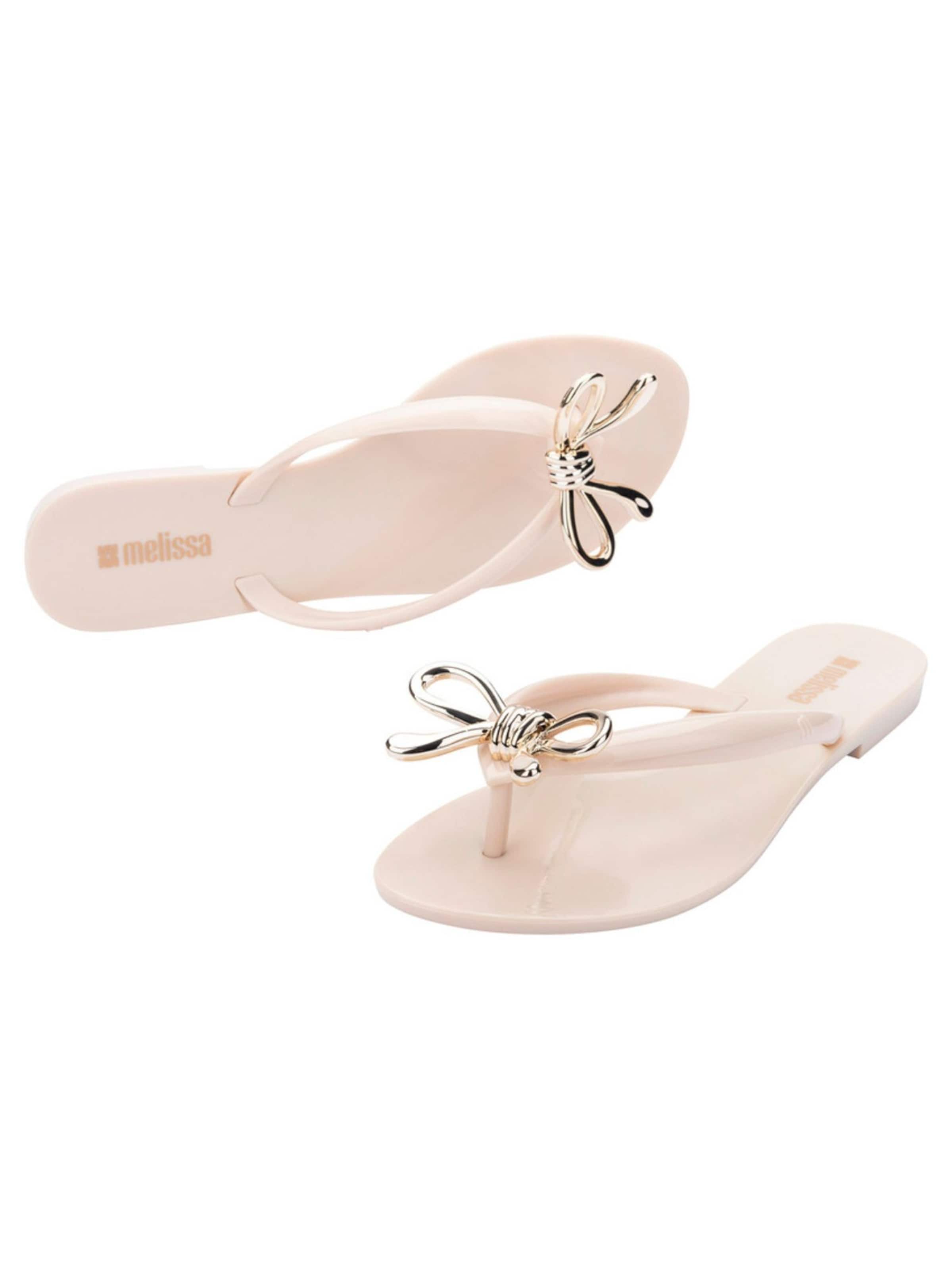 MELISSA T-Bar Sandals 'Harmonic Iris' in Beige