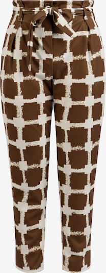 faina Hose in kastanienbraun / weiß, Produktansicht