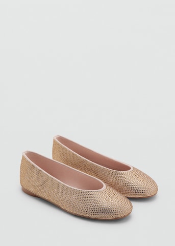 MANGO KIDS Ballet Flats 'Aila' in Gold