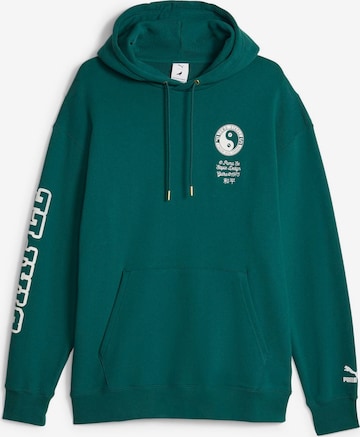 PUMA - Sweatshirt 'PUMA X STAPLE' em verde: frente