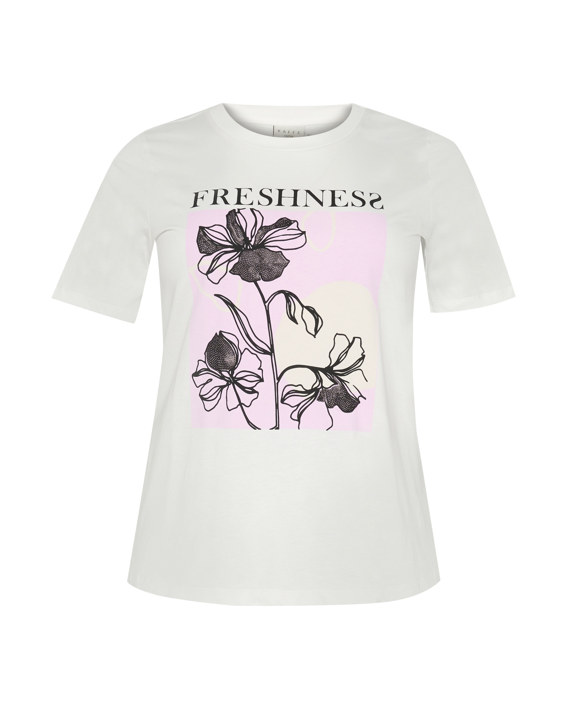 Maglietta 'KC Crie' di KAFFE CURVE in bianco: frontale