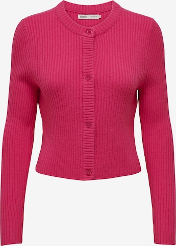 Cardigan 'ONLKatia' ONLY en rose : devant