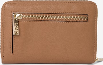 L.CREDI Wallet in Brown: front