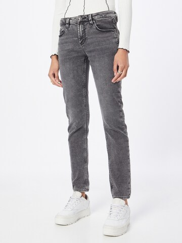 ESPRIT Slimfit Jeans in Grijs: voorkant