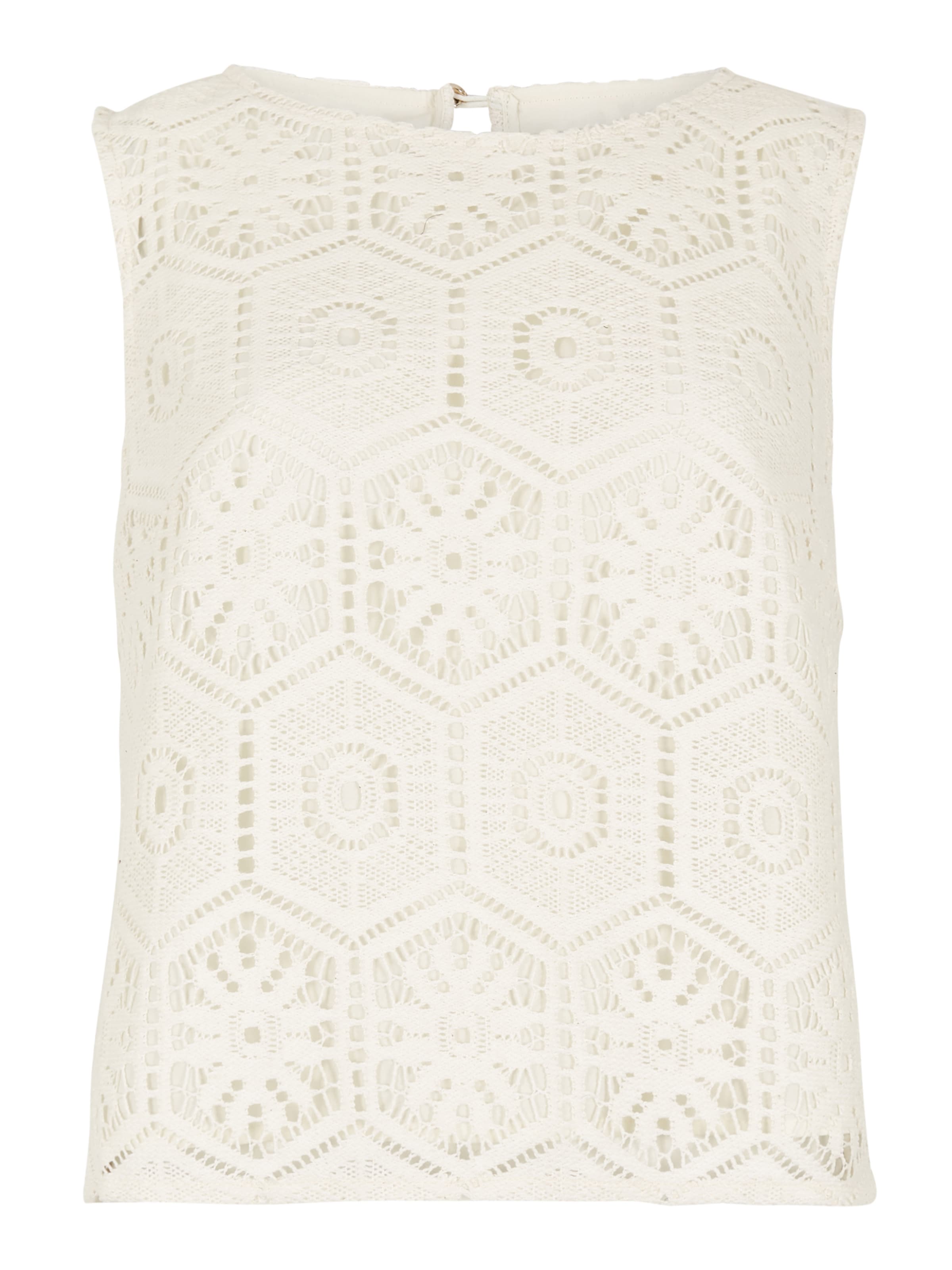 Apricot Top ' ' in White: front