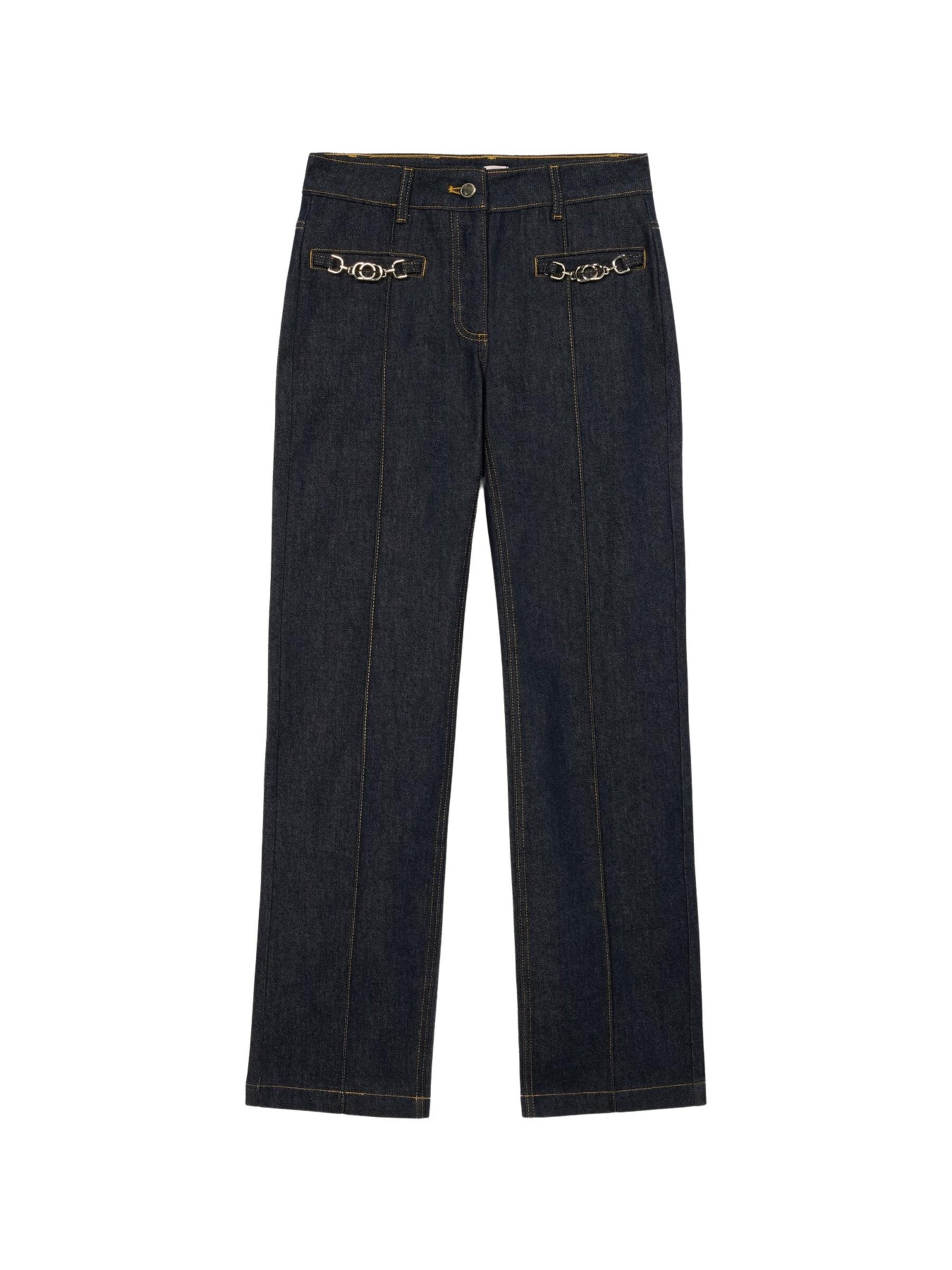 Regular Jean oltre en bleu : devant