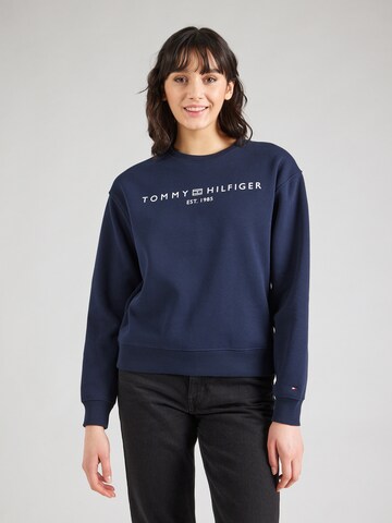 TOMMY HILFIGER Tréning póló - kék: elől