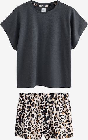 Next Short Pajama Set in Grey: front