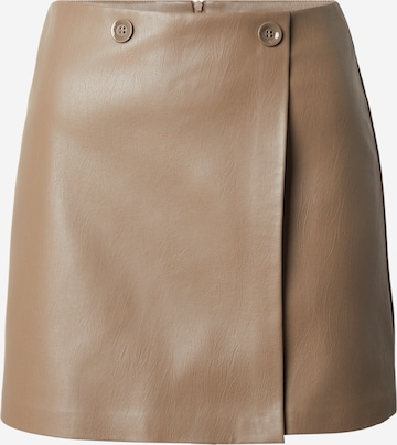 Jupe 'ONLASTRIA' ONLY en marron : devant