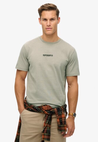 T-Shirt Superdry en beige : devant