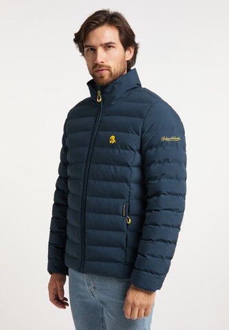 Schmuddelwedda Winter Jacket in Blue: front