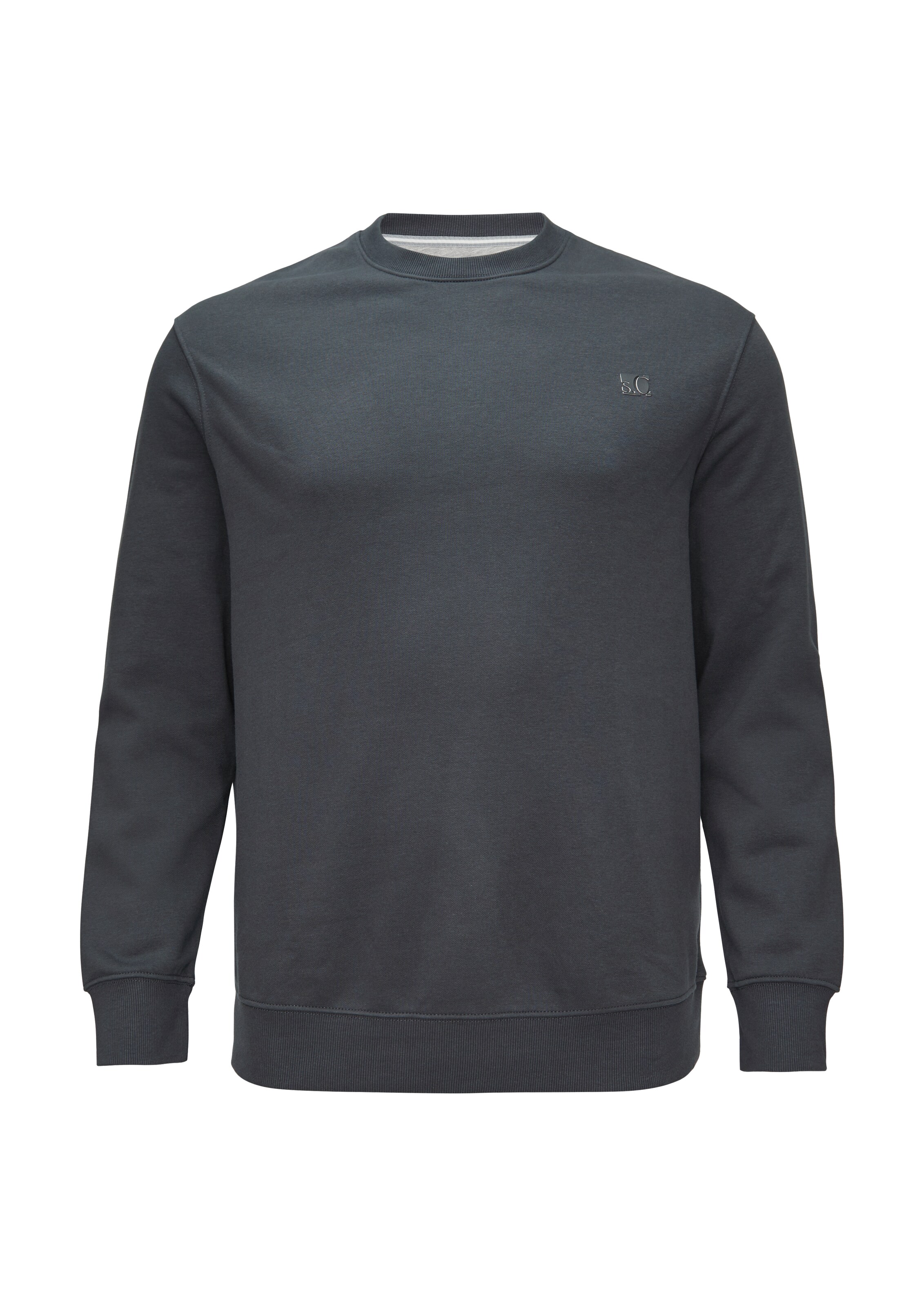 s.Oliver Men Big Sizes Sweatshirt in Grey: front