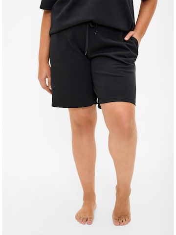 Zizzi - regular Pantalón 'Malisa' en negro: frente