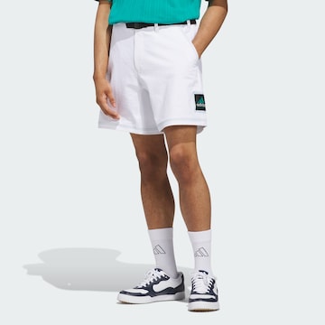 ADIDAS PERFORMANCE Loosefit Sportshorts 'Equipment' in Weiß: Vorderseite