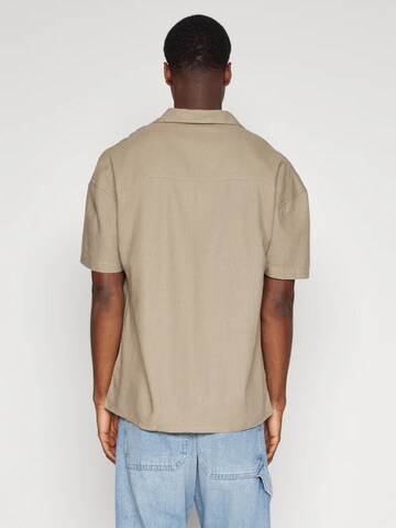 Denim Project Regular Fit Shirt ' DP Linen ' in Beige