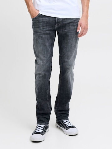 Coupe slim Jean 'GLENN' JACK & JONES en bleu : devant