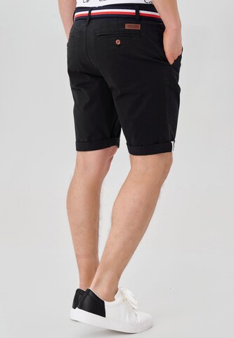 INDICODE JEANS Regular Shorts ' Creel ' in Schwarz