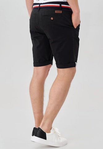 INDICODE JEANS Regular Chino Pants ' Creel ' in Black