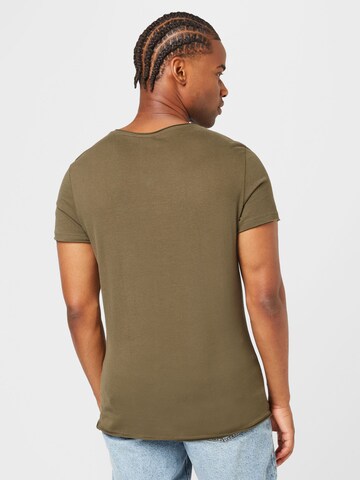 BLEND T-Shirt 'NOEL' in Grün