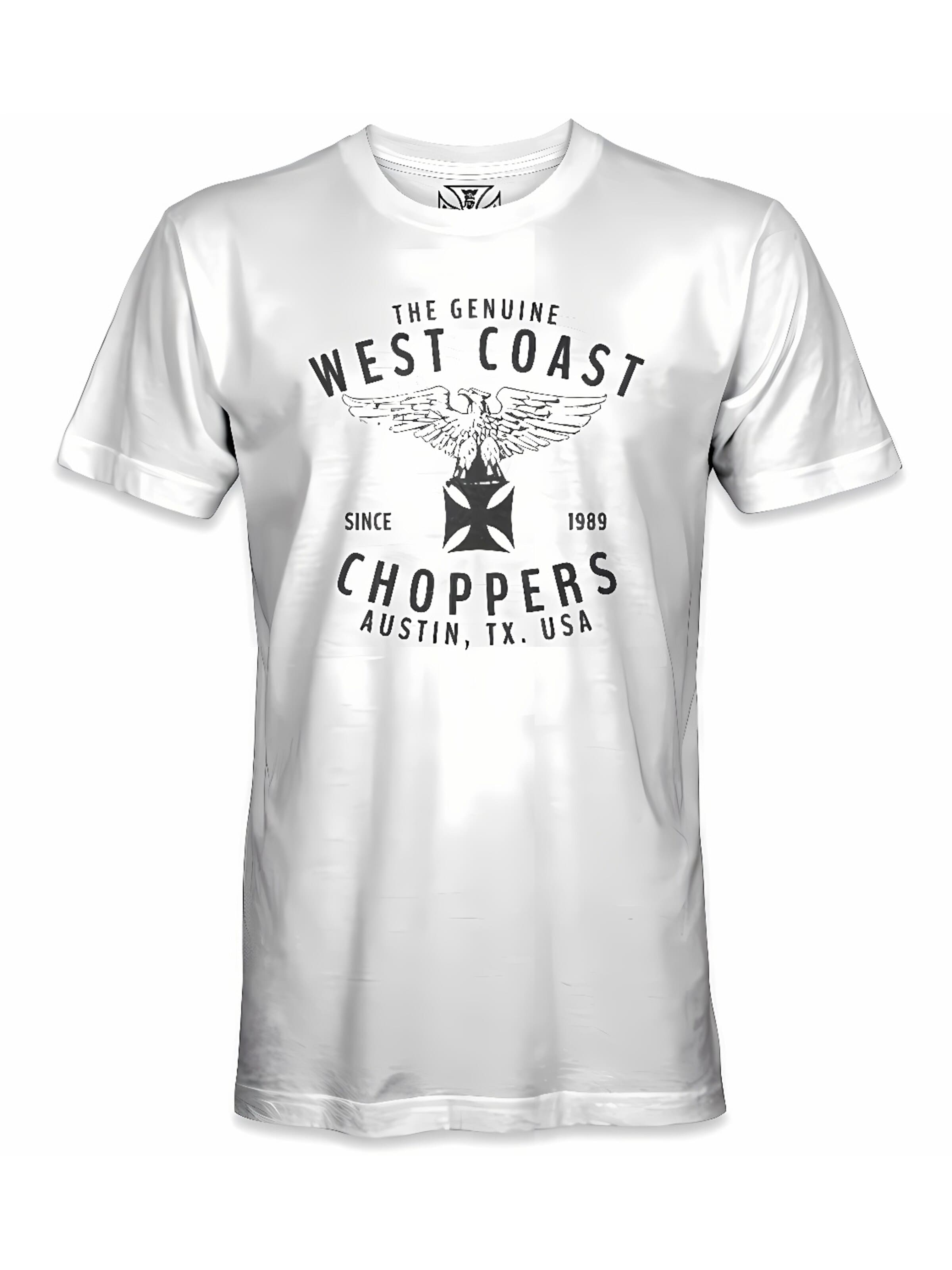 West Coast Choppers Shirt 'Rennabteilung Tee White' in White: front