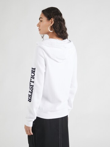 Veste de survêtement HOLLISTER en blanc