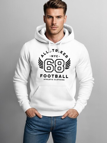 Neverless Sweatshirt 'Football NYC' in White