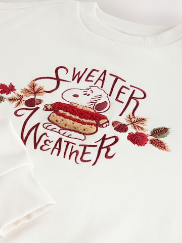 Next Sweatshirt 'Snoopy License' in Beige