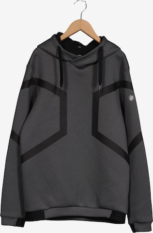 ASICS Kapuzenpullover M in Grau: Vorderseite