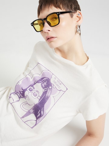 T-shirt 'IN YOUR DREAMS' RE/DONE en blanc