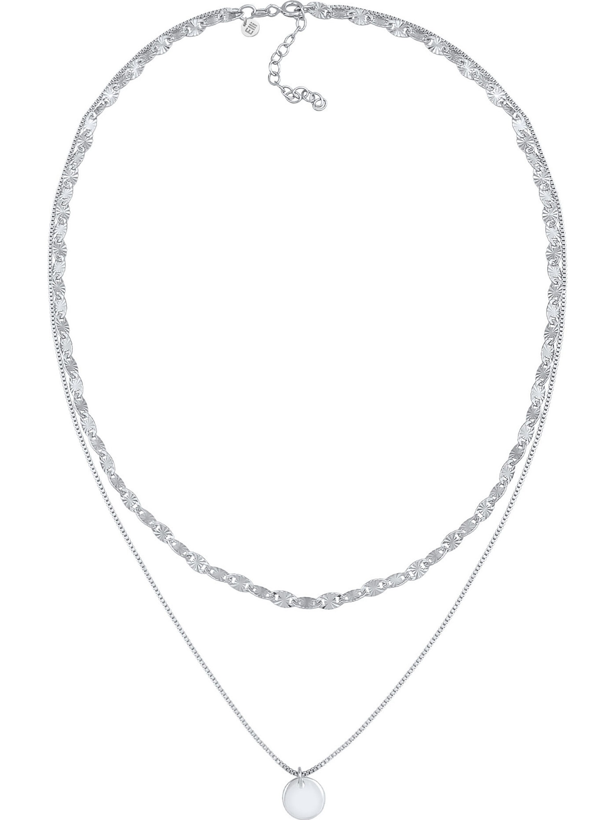 Chaîne 'Valentino' ELLI PREMIUM en argent : devant