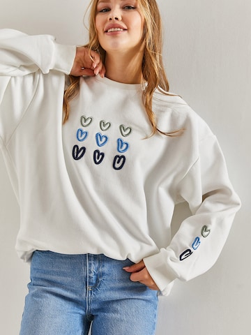 Bianco Lucci Sweatshirt in Wit