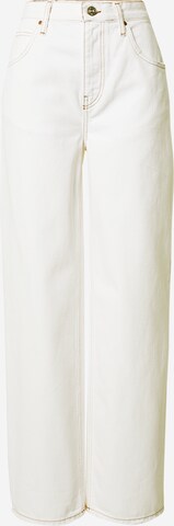 BDG Urban Outfitters Zvonové kalhoty Džíny – bílá: přední strana