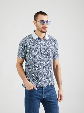 Tricou 'Matzen' de la INDICODE JEANS pe albastru: față