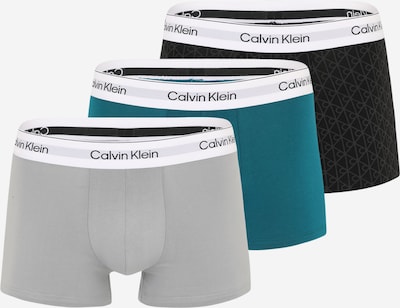 Calvin Klein Underwear Bokserice u cijan plava / siva / crna, Pregled proizvoda