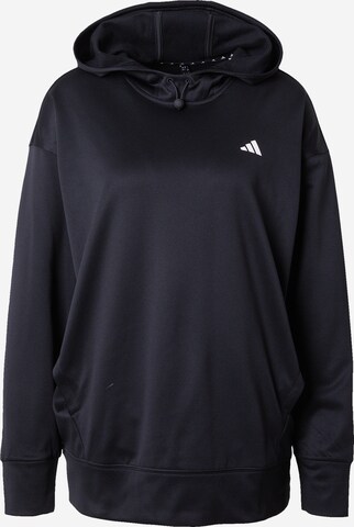 Sweat de sport 'Aeroready Game And Go Fleece' ADIDAS PERFORMANCE en noir : devant