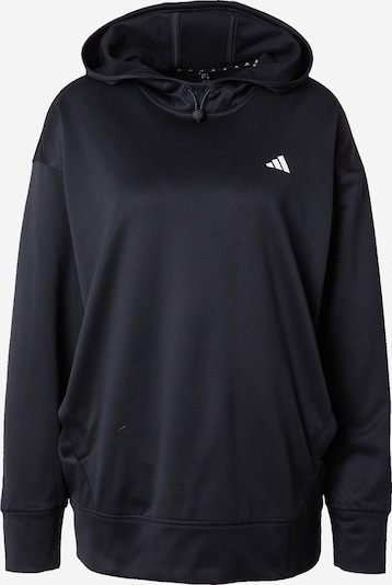 ADIDAS PERFORMANCE Αθλητική μπλούζα φούτερ 'Aeroready Game And Go Fleece' σε μαύρο / λευκό, Άποψη προϊόντος