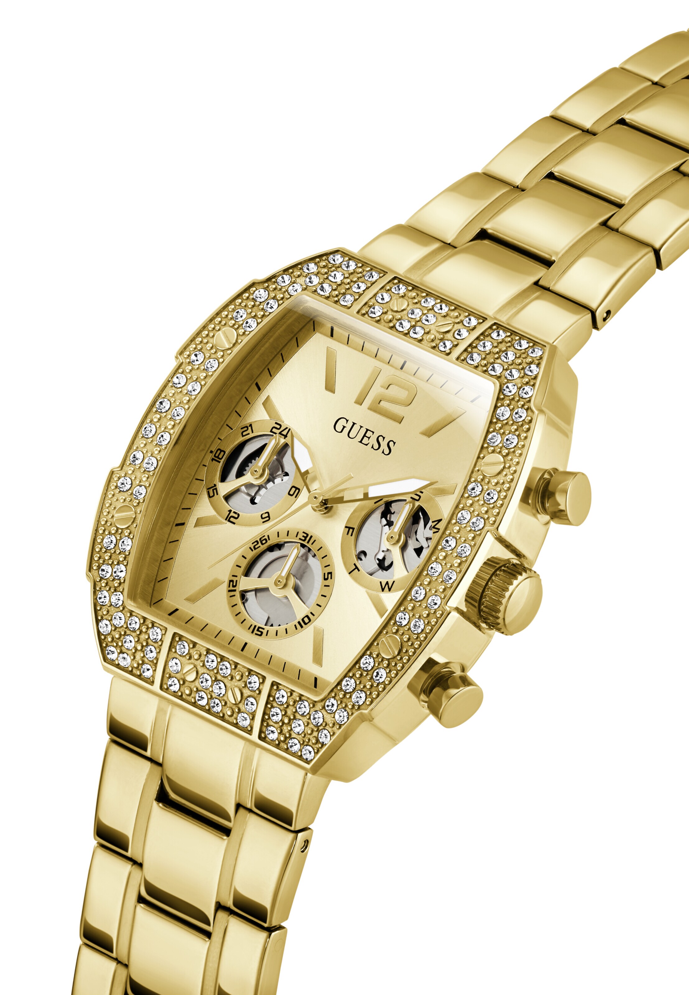 Orologio analogico 'Phoenix Quantum' di GUESS in oro