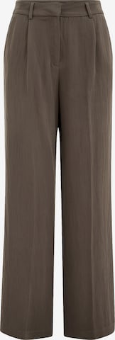 WE Fashion Wide Leg Laskoshousut värissä harmaa: etupuoli