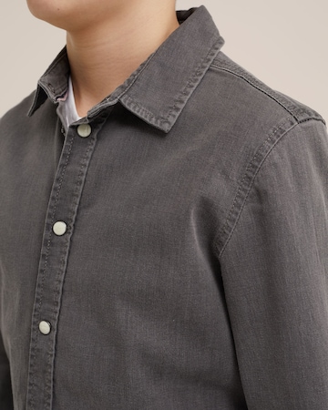 WE Fashion Regular fit Button Up Shirt in Grey