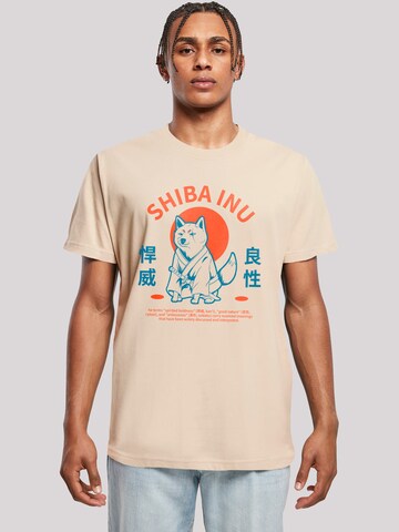 F4NT4STIC Shirt 'Japanischer Shiba Inu Hund' in Beige: front
