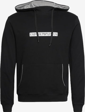 Emporio Armani Sweatshirt in Schwarz: Vorderseite