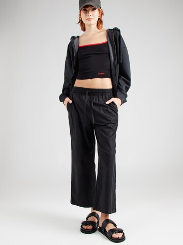 s.Oliver Wide Leg Hose in Schwarz