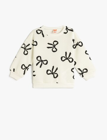Koton Sweatshirt in Weiß: Vorderseite