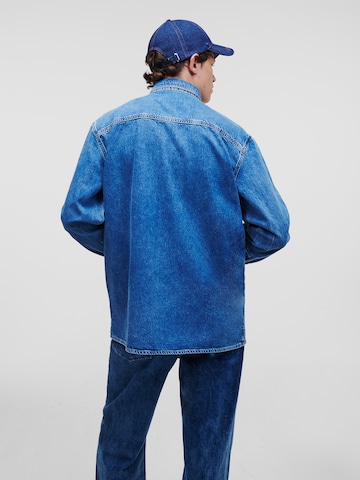 KARL LAGERFELD JEANS Regular fit Overhemd in Blauw