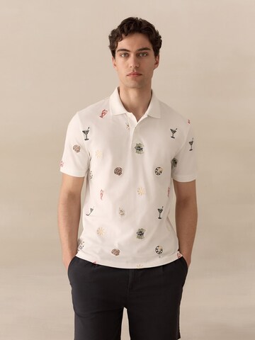 T-Shirt Next en blanc : devant