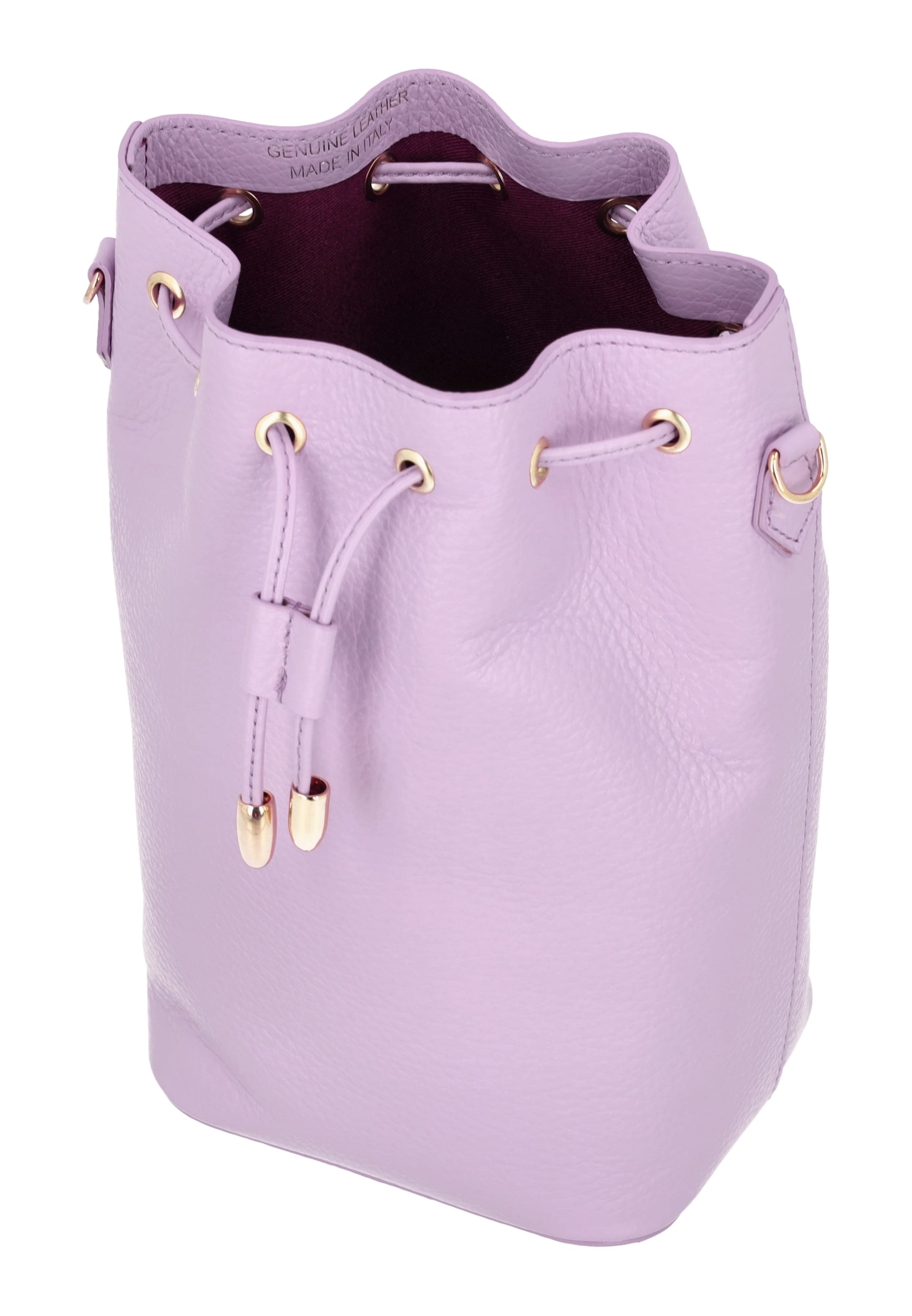 Poche ventrale faina en violet