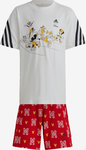 ADIDAS SPORTSWEAR Trainingspak 'Disney Mickey Mouse' in Rood: voorkant