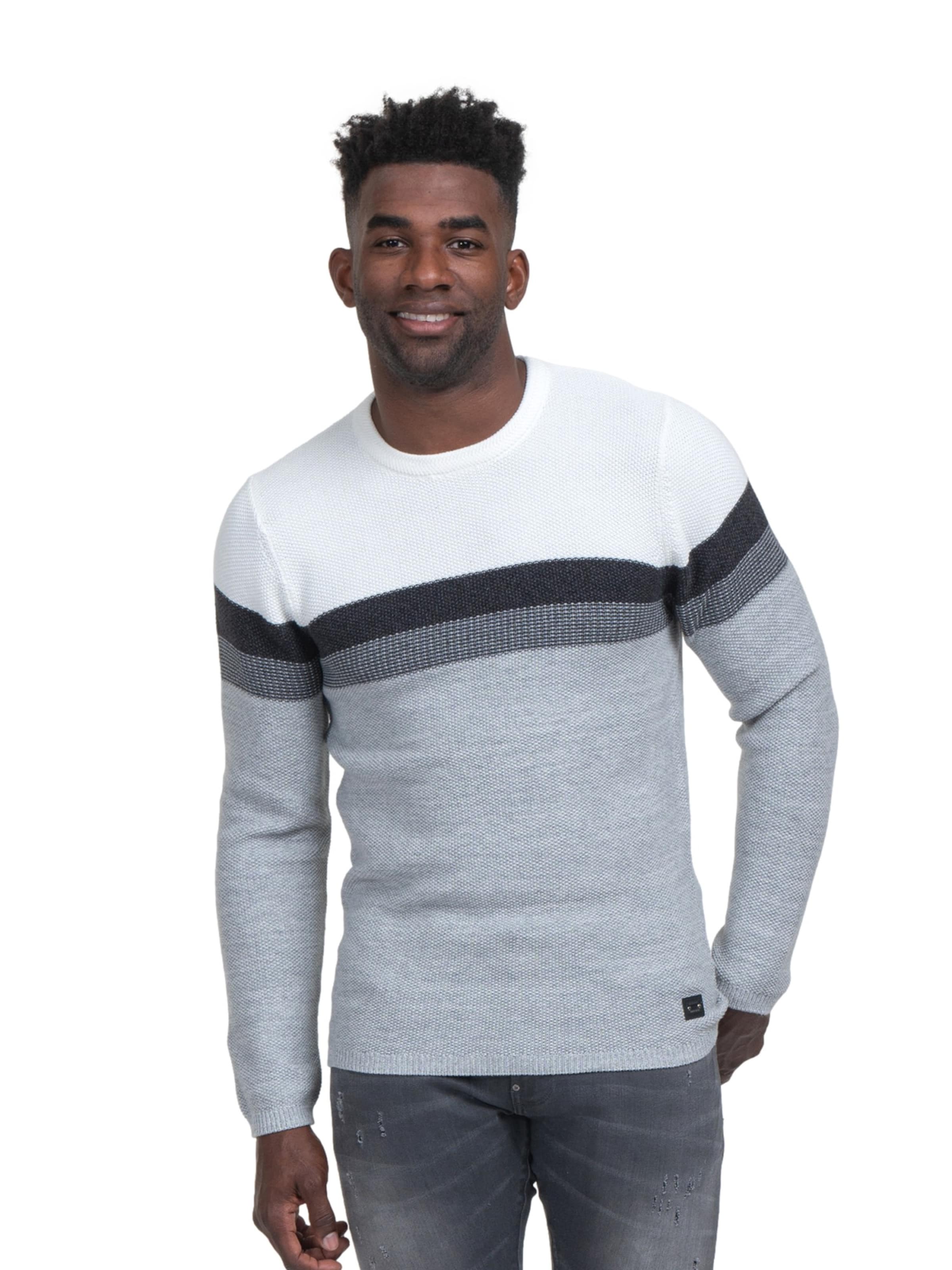 Key Largo Sweater 'HANSI' in Grey: front