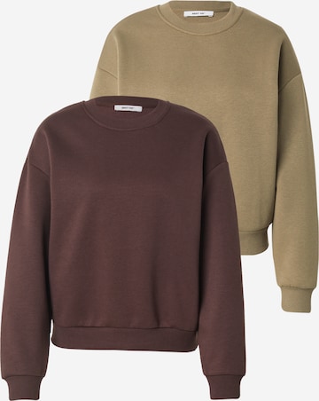 ABOUT YOU - Sudadera 'Ina' en marrón: frente