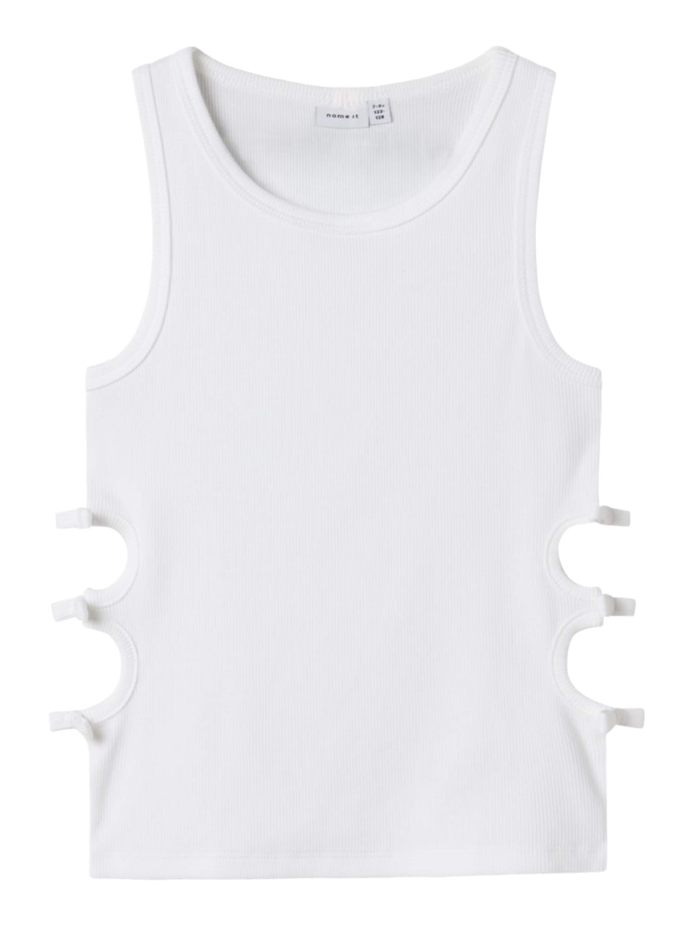 NAME IT Top 'NKFHOLUTTI' - Biela: predná strana